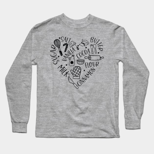 Baker's Lover Long Sleeve T-Shirt by Marilineandco